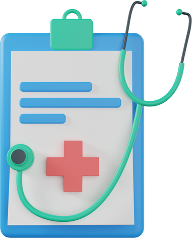 Medical Report 3D Ilustration