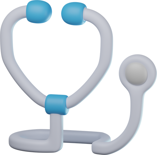 3D Stethoscope Illustration